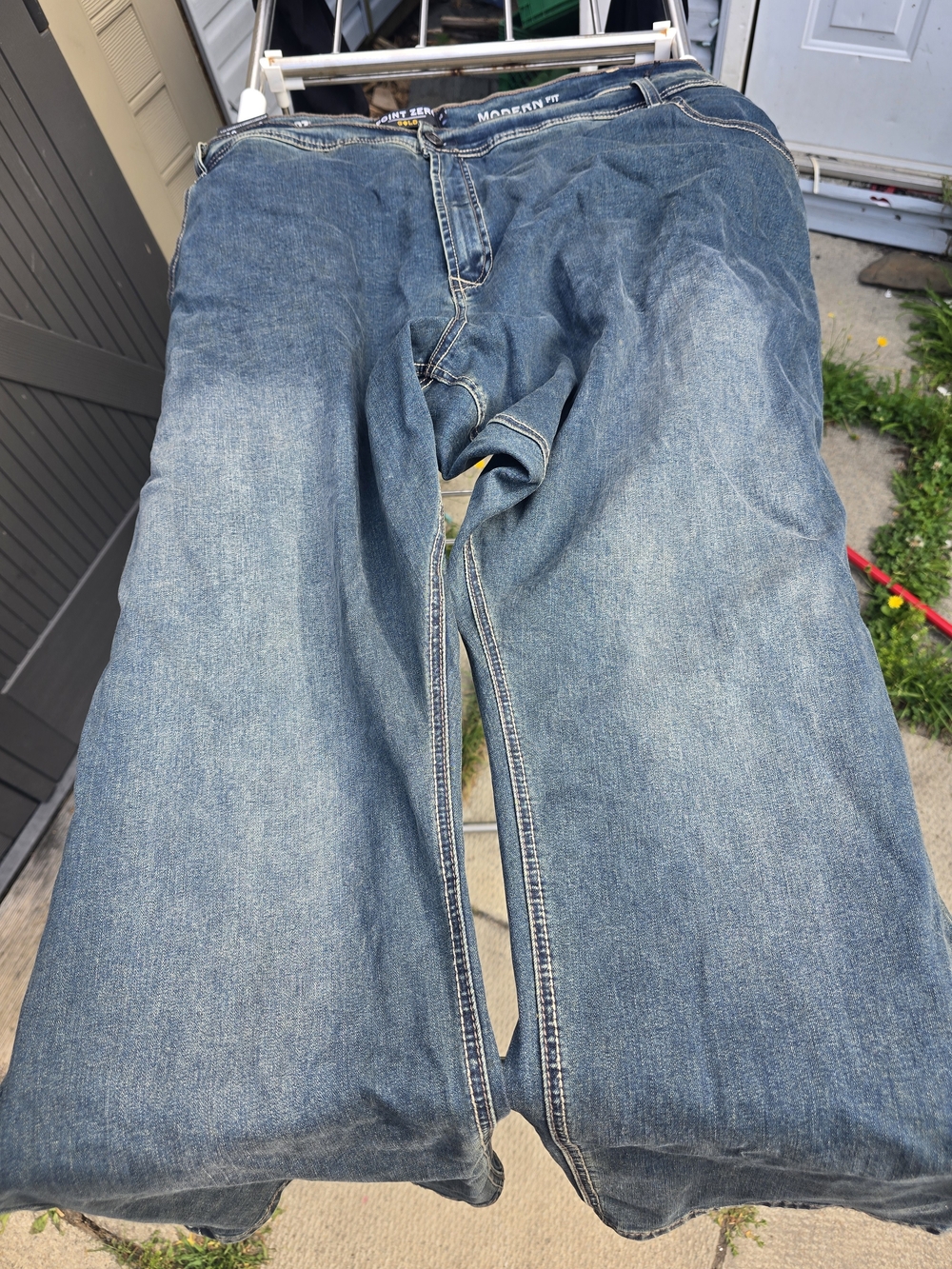 New Point Zero Men's Light Blue Bootcut Denim Jeans